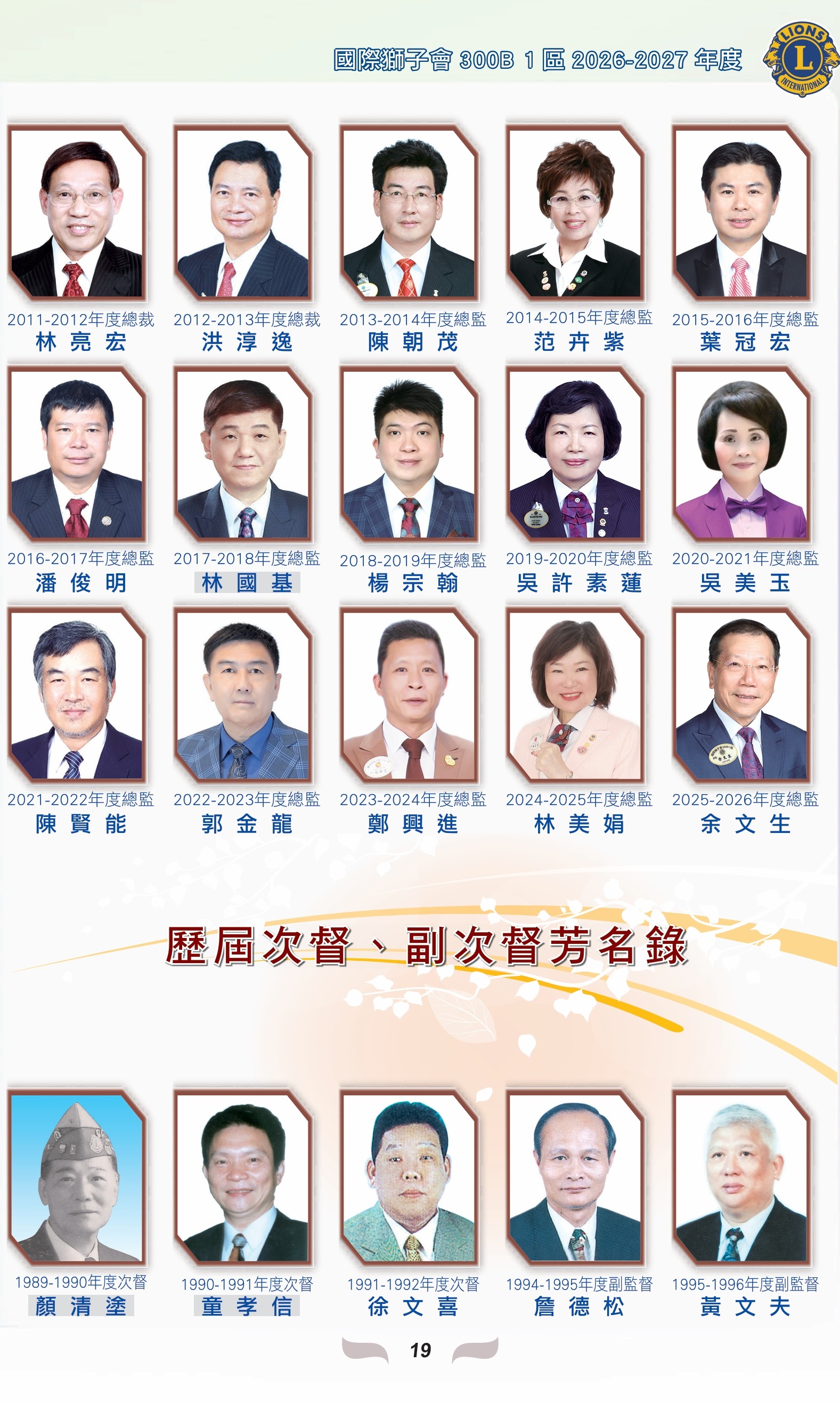 歷屆總監
